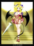 breasts choker demon female horn jessica_elwood solo source_request sword weapon wings
Rating: Questionable
Score: 0
User: msc
Date: April 23, 2007