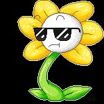 dancing eyewear flower long_ears male not_furry plant simple_background solo sunglasses transparent_background kyubeygirl undertale undertale_(series) flowey_the_flower elemental_creature flora_fauna flower_creature 1:1 2016 alpha_channel animated frame_by_frame low_res short_playtime signature thumbnail