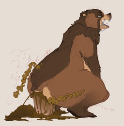 5_fingers 5_toes anal anal_penetration anal_squirt anthro arm_markings aroused belly big_dildo biped bodily_fluids brown_arms brown_body brown_claws brown_ears brown_feces brown_feet brown_fur brown_hands brown_legs brown_mane brown_nose brown_pawpads brown_paws brown_tail butt cheek_markings claws coprophilic_intercourse crouching dildo dildo_in_ass dildo_insertion dirty_anal dripping excessive_feces eye_roll facial_markings feces feces_on_ass feces_on_body feces_on_butt feces_on_dildo feces_on_ground feces_on_sex_toy feces_on_tail feces_pile feces_squirt feet finger_claws fingers fluffy fluffy_tail fur fur_markings hair handpaw head_markings looking_pleasured male male_anthro mane mane_hair markings monotone_feet monotone_hands monotone_inner_ear monotone_markings multicolored_body multicolored_fur muzzle_(marking) nude object_in_ass object_penetration onomatopoeia open_mouth orange_eyes pawpads paws penetration pink_tongue plantigrade pooping riding_dildo scatplay sex_toy sex_toy_in_ass sex_toy_insertion sharp_teeth short_ears short_fur short_tail side_view simple_background slightly_chubby slightly_chubby_anthro slightly_chubby_male small_ears small_tail snout snout_markings solo sound_effects tail tall tan_belly tan_body tan_fur tan_inner_ear tan_markings tan_tail teeth text toe_claws toes tongue tongue_out two_tone_body two_tone_fur two_tone_tail ursine_ears anonymous_artist third-party_edit kuruk_(character) bear brown_bear grizzly_bear mammal ursidae ursine filth 2026 digital_drawing_(artwork) digital_media_(artwork) hi_res sketch