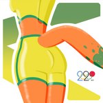 anthro athletic_wear australian bottomwear butt butt_shot close-up clothing female gym_bottomwear gym_shorts midriff raised_tail shorts solo sport sportswear spots tail burgerpocalypse 2020_tokyo_olympics olympics paralympics_australia royal_australian_mint lizzie_(paralympics_australia) agamid frilled_lizard gecko lizard reptile scalie 1:1 letterbox