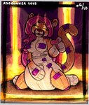 beckoning big_diaper breasts diaper diapersuit female gesture glowing glowing_eyes hand_on_diaper hell lava looking_at_viewer seductive smile solo spread_legs spreading teeth touching_diaper yellow_eyes r3drunner animate_inanimate diaper_creature felid feline mammal