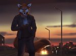 anthro black_nose brown_body brown_fur clothed clothing eyebrows eyelashes fur male solo standing koul scott_(scottthefox94) canid canine fox mammal 2020 digital_media_(artwork)