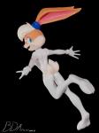 3_toes anthro blue_eyes clothing feet female gloves handwear latex looking_at_viewer solo toes bdanimare looney_tunes warner_brothers lola_bunny mammal 3d_(artwork) absurd_res alpha_channel digital_media_(artwork) hi_res