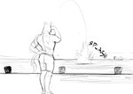 abstract_background anthro boat clothing male solo splash swimming_trunks swimwear vehicle watercraft hladilnik bill_(hladilnik) equid equine horse mammal zebra hi_res monochrome