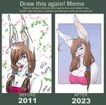 long_ears text doodlelu1992 draw_this_again lagomorph leporid mammal rabbit absurd_res english_text hi_res meme