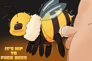 bestiality blush cork duo female feral feral_penetrated fur genitals human_on_feral human_penetrating human_penetrating_feral interspecies male male/female motion_lines penetration penile penis ridiculous_fit sex side_view simple_background size_difference smaller_penetrated stinger striped_body stripes text toony vaginal vaginal_penetration vulva wings yellow_body yellow_fur lotnik5 it's_hip_to_fuck_bees arthropod bee human hymenopteran insect mammal 3:2 hi_res shaded simple_shading