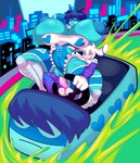 acid anthro arm_warmers armwear balls big_breasts blue_body blue_nipples blue_skin breasts car clothed clothing cosplay crossover_cosplay duo erection female fur genitals hair heart_symbol horn huge_breasts hyper hyper_breasts legwear male male/female markings nipples penetration penis pussy sex sex_while_driving stockings vehicle white_body white_fur muzarello capcom deltarune street_fighter undertale_(series) kris_(deltarune) rainbow_mika sam_(steamyfur) bovid caprine goat human mammal absurd_res crossover digital_media_(artwork) hi_res