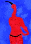 anthro clothing male muscular muscular_male nipples solo roodkat avian bird ibis pelecaniform threskiornithid digital_media_(artwork) hi_res