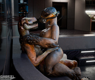 3_fingers 3_toes abs anthro anthro_on_bottom arm_quills big_breasts breasts brown_body brown_scales digitigrade duo eye_contact feet female female_on_anthro female_on_top fingers from_front_position furniture hand_on_hip hand_on_shoulder inside interspecies looking_at_another male male/female male_anthro male_on_bottom mask mastery_position nipples non-mammal_breasts nude on_bottom on_sofa on_top plantigrade quill_hair red_quills scales sex sharp_teeth side_view sitting sofa tan_body tan_scales teeth toes wearing_mask window gabrielarchgod pickle_juice_(modeler) halo_(series) microsoft xbox_game_studios alien ibie'shan kig-yar scalie unggoy 3d_(artwork) colored digital_media_(artwork) hi_res