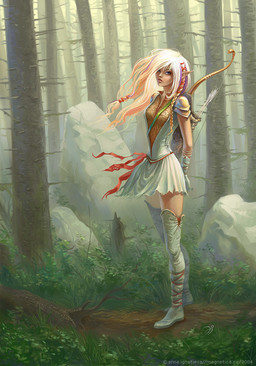 adolescent boots bow_(weapon) breasts clothed clothed_female clothed_humanoid clothing detailed_background dress fallen_tree female female_adolescent footwear forest fully_clothed fully_clothed_female fully_clothed_humanoid grass hair humanoid_pointy_ears long_hair looking_at_viewer medium_breasts not_furry plant pointy_ears quiver_(object) ranged_weapon rock shoes solo tan_hair text tree weapon young young_female young_humanoid anna_ignatieva sacred_(video_game) sacred_(video_game_series) thq_nordic maegalcarwen elf humanoid wood_elf 2004 cover dated digital_media_(artwork) official_art signature url adult_(lore)