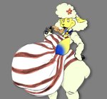 abdominal_bulge accessory after_vore anthro anthro_pred anthro_prey areola areola_slip belly belly_overhang big_belly big_butt black_hooves blue_tongue bow_tie breast_outline breasts bulge butt clothed clothing digestion dress duo exposed_breasts eyelashes fangs female female_pred fingers fist_on_own_hip flower flower_in_hair fur fur_tuft green_liquid hair hair_accessory hand_on_hip hand_on_own_hip holding_clothing holding_object hooved_fingers hooves huge_belly looking_at_belly looking_down looking_down_at_belly male male_prey multicolored_body multicolored_clothing multicolored_fur nipple_slip nipples obese obese_anthro obese_female object_in_mouth offscreen_character offscreen_male orange_bow_tie overweight overweight_anthro overweight_female pattern_clothing pattern_dress plant post_digestion post_vore_weight_gain regurgitation same_size_vore satisfaction satisfied satisfied_look sharp_teeth simple_background stomach_bile striped_clothing striped_dress stripes teeth thick_thighs three-quarter_view tongue tongue_out tuft underbelly unseen_prey vore wardrobe_malfunction weight_gain wet wet_clothing white_body white_fur white_wool willing_pred willing_prey wool_(fur) wool_hair yellow_body yellow_fur yellow_underbelly jushy third-party_edit the_walten_files sha_(twf) bovid caprine mammal sheep color_edit colored flat_colors hi_res monochrome portrait red_and_white shaded simple_shading three-quarter_portrait