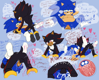 andromorph andromorph/male andromorph_penetrated anthro balls black_body blue_body bodily_fluids breeding_kink butt clitoris clothing cum cum_in_vagina cum_inside dialogue duo footwear genital_fluids genitals hand_holding impregnation impregnation_request intersex intersex/male intersex_penetrated male male_penetrating male_penetrating_andromorph male_penetrating_intersex ovum ovum_with_face penetration penile penile_penetration penis_in_vagina sex socks sperm_cell text vaginal vaginal_penetration vulva white_clothing white_footwear white_socks starrysemen sega sonic_the_hedgehog_(series) shadow_the_hedgehog sonic_the_hedgehog eulipotyphlan hedgehog mammal english_text hi_res trans_(lore) trans_man_(lore)