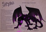 all_fours black_body black_scales blood bodily_fluids claws corrupted crystal description feral horn male purple_eyes scales scar solo text wings plaguedogs123 activision mythology spyro_the_dragon spyro dragon monster mythological_creature mythological_scalie scalie 2025 digital_media_(artwork) english_text hi_res