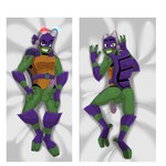 anthro backsack balls bottomless butt clothed clothing dakimakura duo erection genitals male penis enookie rise_of_the_teenage_mutant_ninja_turtles teenage_mutant_ninja_turtles donatello_(tmnt) reptile scalie softshell_turtle spiny_softshell_turtle turtle 1:1 absurd_res dakimakura_design hi_res young_(lore)