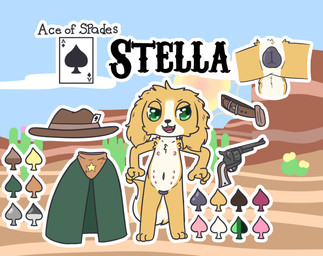 3_toes 4_fingers 8_nipples ace_of_spades animal_genitalia animal_vulva anthro cactus canine_genitalia canine_vulva card clothing cloud color_swatch cowboy cowboy_hat fangs feet female fingers genitals gun handgun hat headgear headwear multi_nipple narrowed_eyes navel nipples open_mouth open_smile plant ranged_weapon revolver sky smile solo teeth text toes vulva weapon wild_west young bunnyqueen canid canine canis domestic_dog mammal character_name hi_res model_sheet