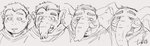 anthro base_one_layout basic_sequence blush bodily_fluids clothed clothing drooling four_frame_image four_frame_sequence hair human_to_anthro linear_sequence male one_row_layout open_mouth proboscis_(anatomy) saliva smile solo species_transformation surprise transformation transformation_sequence trunk trunk_(anatomy) tusks matatabi88 tiri_mama elephant elephantid human mammal proboscidean greyscale monochrome sequence