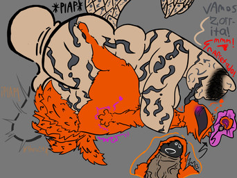 abdominal_bulge anthro duo french_kissing from_front_position impregnation kissing male male/male male_impregnation mating_press profanity rough_sex sex sperm_cell tongue tongue_out x-ray_view mommydkg naruto kurama shukaku canid canine fox mammal raccoon_dog tanuki hi_res