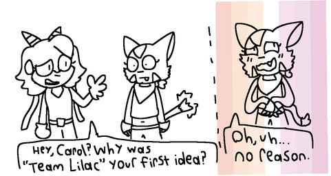 anthro blush cat_tail clothing dialogue duo embarrassed female fingerless_gloves flustered gloves hair handwear horn humor implied_lesbian lesbian_pride_colors lgbt_pride pride_colors scarf shirt simple_background tail tank_top text topwear white_background cooploop freedom_planet galaxytrail mythology carol_tea sash_lilac domestic_cat dragon felid feline felis mammal mythological_creature mythological_scalie scalie comic hi_res sketch