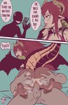 balls breasts butt butt_grab clothed clothing dialogue dragon_horn dragon_tail duo female genitals hair hand_on_butt horn legwear male male/female money on_lap red_hair sex sitting_on_lap tail text wings mizaru instant_loss_2koma mythology vshojo vtuber zentreya dragon human humanoid mammal mythological_creature mythological_scalie scalie absurd_res comic english_text hi_res