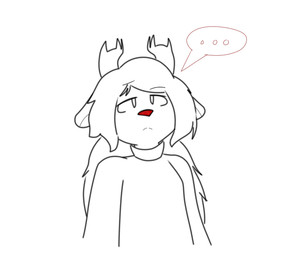 anthro antlers bored clothing female horn red_text solo sweater text topwear mimolette_mae_1087 rue_(the-minuscule-task) deer mammal new_world_deer reindeer
