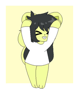 black_hair clothing dancing female green_body hair long_hair solo white_clothing young milkis2000 caramelldansen mammal rodent sciurid tree_squirrel 2d_animation aliasing animated animated_gif animation_meme digital_media_(artwork) frame_by_frame low_res meme short_playtime
