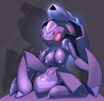 2014 anthro areola big_breasts breasts elpatrixf female generation_5_pokemon genesect genitals legendary_pokemon nintendo nipples nude pokemon pokemon_(species) pussy solo