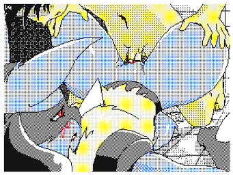 animated_gif anthro anthro_penetrated biped blue_body blue_fur blush duo erection female female_on_human female_penetrated from_front_position fur genitals hair human_on_anthro human_penetrating human_penetrating_anthro interspecies lying male male/female male_on_anthro male_penetrating male_penetrating_female missionary_position nude on_back penetration penile penile_penetration penis penis_in_vagina pokephilia red_eyes sex vaginal vaginal_penetration vulva zoruken nintendo pokemon canid canine generation_4_pokemon human lucario mammal pokemon_(species) 2d_animation 4:3 animated digital_media_(artwork) flipnote_studio_(artwork) frame_by_frame loop low_res short_playtime source_request