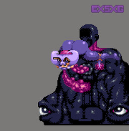 anal ass_up balls big_balls big_butt big_penis butt cunnilingus duo fellatio female genitals group licking lips lipstick makeup male male/female muscular muscular_male oral penile penis rimming rimming_69 sex sex_toy slave sprite sprite_art sucking tentacles tongue tongue_out vaginal vampire_savior exkrill capcom darkstalkers mugen kuromaru q-bee arthropod bee demon humanoid hymenopteran insect monster animated digital_media_(artwork) low_res pixel_(artwork) pixel_animation