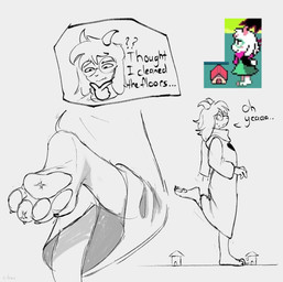 4_toes anthro bodily_fluids claws clothing eyewear feet fluffy foot_crush foot_fetish foot_focus fur glasses horn long_ears male micro nervous pawpads question_mark robe solo stuck_to_foot sweat text thinking toe_claws toes walking white_body white_fur stellarsized deltarune undertale_(series) ralsei bovid caprine darkner goat mammal hi_res monochrome