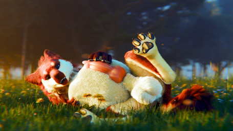 animal_genitalia animal_penis balls belly canine_genitalia canine_penis erection feral genitals knot knotted_penis masturbation paws penile penile_masturbation penis sheath solo vore shinyumbra maple_(shinyumbra) canid canine deer hybrid mammal maned_wolf 16:9 3d_(artwork) 4k absurd_res blender_(artwork) digital_media_(artwork) hi_res widescreen