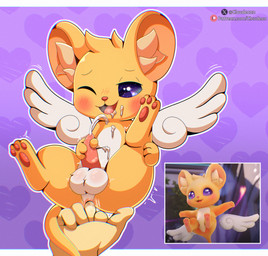 3_fingers 3_toes 5_fingers ambiguous_gender anal anal_fingering anal_fluids anthro anthro_fingered balls balls_blush biped blush bodily_fluids body_blush cum cum_on_chest cum_on_face cum_on_own_chest cum_on_own_face cum_on_self cumshot duo ejaculation erection eyebrows feathered_wings feathers feet fingering fingers fur genital_fluids genitals glistening glistening_balls glistening_genitalia glistening_penis hand_on_leg hand_on_own_leg heart_background heart_pattern inner_ear_fluff looking_at_genitalia looking_at_own_penis looking_at_penis looking_at_self looking_pleasured male male/ambiguous male_anthro male_fingered male_focus masturbation motion_lines multicolored_body multicolored_fur nude nude_anthro nude_male one_eye_closed open_mouth open_smile orange_inner_ear outline pattern_background pawpads penile penile_masturbation penis pink_penis red_nose red_pawpads shaking simple_background size_difference smaller_anthro smaller_male smile solo_focus spread_legs spreading tail tapering_penis text thin_eyebrows toes tongue_showing tremble_spikes trembling tuft unusual_eyes white_balls white_body white_fur white_outline white_wings wings yellow_body yellow_fur yellow_tail young young_anthro young_male cloudeon blizzard_entertainment overwatch eleos_(overwatch) ambiguous_species cricetid hamster mammal rodent 2025 digital_drawing_(artwork) digital_media_(artwork) hi_res url