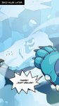 2019 aircraft boat collegehumor comic detailed_background dialogue digital_media_(artwork) disembodied_foot english_text exclamation_point feet flying furry_force glacier helicopter hi_res ice icicle komoroshi_(artist) outside paws ship snow solo speech_bubble text vehicle water watercraft wind