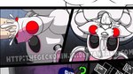 16:9 animated animatronic anthro big_breasts blush bodily_fluids breasts canid canine collaboration cum cum_in_mouth cum_inside cum_on_face cumshot cumshot_in_mouth digital_media_(artwork) duo ejaculation erection fellatio female five_nights_at_freddy's five_nights_at_freddy's_2 fox fur genital_fluids genitals hi_res human human_on_anthro humanoid_genitalia humanoid_penis interspecies lipstick looking_pleasured machine makeup male male/female mammal mangle_(fnaf) nipples nude open_mouth oral oral_penetration papriko penetration penile penis pink_body pink_fur robot robotic scottgames sex short_playtime solo thegeckoninja tongue tongue_out unfinished white_body white_fur widescreen