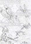 aircraft airship anthro black_and_white canid canine clothing comic damaged_vehicle destroyed_vehicle dialogue english_text flashback fur group gun gunshot hair kitfox-crimson male mammal military_clothing military_helmet military_pants military_uniform monochrome motion_lines novus_(kitfox-crimson) open_mouth ranged_weapon shell_(projectile) sketch smoke stolen_generation text uniform vehicle war weapon