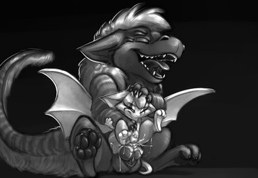 anthro balls bodily_fluids chair_position cum cum_in_vagina cum_inside duo erection eyes_closed fangs feet female female_penetrated from_behind_position genital_fluids genitals hindpaw knot larger_male male male/female male_penetrating male_penetrating_female membrane_(anatomy) membranous_wings multi_eye open_mouth pawpads paws penetration penile penile_penetration penis penis_in_vagina pushing sex sharp_teeth sitting size_difference smaller_female smaller_penetrated tail teeth vaginal vaginal_penetration wings carrot_(artist) dust:_an_elysian_tail mythology fidget_(elysian_tail) lexxure bat dragon hybrid mammal mythological_creature mythological_scalie nimbat scalie 2016 absurd_res greyscale hi_res monochrome