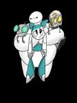 2017 3:4 4_fingers alpha_channel ambiguous_gender baymax big_hero_6 blue_body carrying_another cartoon_network crossover defeated digital_drawing_(artwork) digital_media_(artwork) disney eyebrows female fingers frown gir_(invader_zim) group hi_res humanoid invader_zim jenny_wakeman machine metallic_body my_life_as_a_teenage_robot nickelodeon not_furry raised_inner_eyebrows robot robot_humanoid robot_jones sherbertberrybear signature simple_background standing teal_eyes transparent_background whatever_happened_to_robot_jones? white_body yellow_eyes