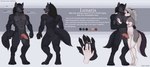 4_toes 5_fingers abs animal_genitalia animal_penis anthro areola arm_around_back arm_around_partner arm_around_shoulders arm_tuft balls barely_visible_genitalia barely_visible_vulva beard biped bite_mark black_beard black_body black_claws black_collar black_eyebrows black_facial_hair black_fur black_hair black_nose black_pawpads blush bodily_fluids breasts canine_genitalia canine_penis canon_x_oc chest_tuft claws closed_smile collar collar_only color_swatch countershade_fur countershade_tail countershade_torso countershading curved_tail digit_ring digitigrade duo elbow_tuft erection eye_scar eyebrows facial_hair facial_scar feet female female_anthro finger_claws fingerpads fingers fluffy fluffy_tail foot_tuft fur genital_fluids genitals grey_body grey_countershading grey_eyes grey_fur grey_hair hair hand_on_arm hand_on_chest hand_on_hand hand_on_shoulder hand_on_side hand_size_difference heel_tuft hug humanoid_hands information_label information_section jewelry knot long_hair male male/female male_anthro married_couple mouth_closed multiple_poses navel nipples nude nude_anthro nude_female nude_male pawpads paws pecs penis pink_pawpads pivoted_ears pointy_ears pose prick_ears red_sclera ring scar shoulder_scar shoulder_tuft simple_background smile spiked_collar spikes standing tail text toe_claws toes tuft vulva wedding_ring white_body white_countershading white_inner_ear ksenik helluva_boss mythology loona_(helluva_boss) lunaris_(skybourne) canid canid_demon canine demon hellhound mammal mythological_canine mythological_creature artist_name character_name digital_media_(artwork) english_text hi_res model_sheet