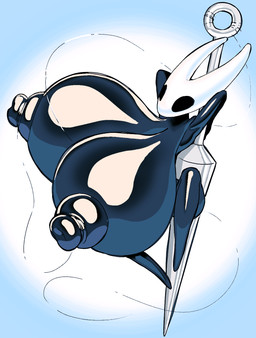 anthro areola big_areola big_breasts big_nipples black_areola black_body black_nipples breasts female huge_breasts hyper hyper_breasts nipples non-mammal_breasts non-mammal_nipples nude puffy_areola puffy_nipples solo weapon angstrom hollow_knight_(franchise) team_cherry hornet_(hollow_knight) arthropod 2025 digital_media_(artwork) hi_res