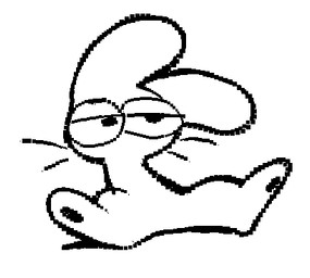 ambiguous_gender ears_down feral half-closed_eyes looking_forward narrowed_eyes pivoted_ears sitting solo spread_legs spreading whiskers jaquin_s lagomorph leporid mammal rabbit black_and_white low_res monochrome