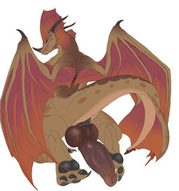 animal_genitalia animal_penis anthro big_penis cloaca cloacal_penis frill_(anatomy) genitals grumpy horn kneeling looking_at_viewer looking_back looking_back_at_viewer male membrane_(anatomy) membranous_wings pawpads penis raised_tail rear_view solo spiked_penis spiked_tail spikes spikes_(anatomy) tail wings alm0nd spicydrag0n european_mythology mythology dragon mythological_creature mythological_scalie scalie western_dragon absurd_res hi_res