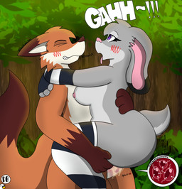 ahegao anthro aroused bodily_fluids breasts clothing cum cum_drip cum_in_vagina cum_inside dripping duo female footwear genital_fluids genitals growling highs impregnation legwear looking_pleasured male male/female moan mostly multiple_ova nipples nude ovum purple_eyes socks sperm_cell stockings tail thigh_highs thigh_socks tongue tongue_out vulva dankbudgie disney zootopia judy_hopps nick_wilde canid canine fox lagomorph leporid mammal rabbit red_fox true_fox absurd_res hi_res