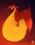 anthro belly big_belly claws facial_hair fangs half-closed_eyes horn levitation male mustache narrowed_eyes nude obese obese_anthro obese_male open_mouth overweight overweight_anthro overweight_male scales solo teeth tongue richmanwolf disney mulan_(1998) mythology mushu_(disney) dragon eastern_dragon mythological_creature mythological_scalie scalie 2023 absurd_res hi_res signature