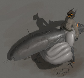 anthro anthro_pred balls big_balls big_penis bodily_fluids bottomless bottomless_anthro bottomless_male churning_balls clenching_balls clothed clothing cock_vore cum cum_vore death digestion erection eyes_closed fatal_vore fin foreskin genital_fluids genitals glistening glistening_balls glistening_genitalia glistening_penis groaning_balls hand_on_own_penis hand_on_penis high-angle_view huge_balls huge_penis humanoid_genitalia humanoid_penis hyper hyper_balls hyper_genitalia hyper_penis leaking_precum machine male male_anthro male_pred mass_vore motion_lines multiple_prey penile penis precum shadow shark_tail shirt simple_background solo sound_effects sweater tail tail_fin topwear turtleneck vein veiny_penis visor vore ace0t0nic ethan_(humbug) aquatic fish hybrid protogen shark absurd_res digital_drawing_(artwork) digital_media_(artwork) hi_res