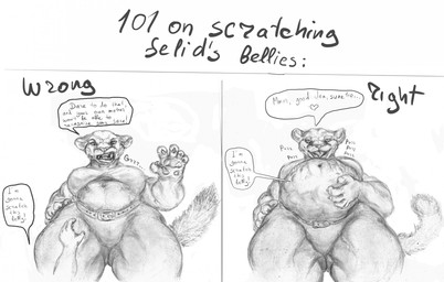 2_panel_comic abdominal_bulge angry anthro belt big_breasts breasts claws clothed clothing comic_panel crop_top fangs female female_pred first_person_view hand_on_belly imprint larger_female licking licking_lips low-angle_view muscular muscular_female open_mouth puffed_tail purring satisfied shirt size_difference snarling solo_focus swallowed teeth text tongue tongue_out topwear vore pardy. felid mammal 2024 english_text graphite_(artwork) hi_res monochrome sequence traditional_media_(artwork)