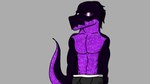 abs andromorph anthro black_hair bottomwear clothing hair intersex male pecs purple_body shorts solo space jaidendrawzz mythology sage_(jaidendrawzz) dragon mythological_creature mythological_scalie scalie 16:9 2025 digital_media_(artwork) widescreen