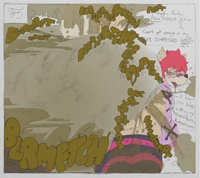 all_fours anthro bodily_noises butt butt_focus clothed clothing diaper excessive_feces fart feces hyper hyper_feces hyper_soiling pooping simple_background soiled_diaper soiling soiling_diaper solo unclean_diaper used_diaper wearing_diaper anonymous_artist ollie_(possumassss) american_opossum mammal marsupial virginia_opossum