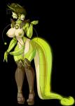 anthro areola big_breasts biped breasts clothed clothing curvy_figure erection footwear genitals green_body green_eyes green_hair green_lips green_nipples green_penis green_skin gynomorph hair horn intersex legwear lips long_hair looking_at_viewer nipples non-mammal_breasts non-mammal_nipples nude penis sackless sandals shoes simple_background skimpy small_waist smile solo standing stockings tail thick_lips thick_thighs transparent_background vein whiskers white_body white_skin wide_hips rebeccacablah mythology dragon mythological_creature mythological_scalie reptile scalie 2015 alpha_channel hi_res