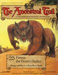 ambiguous_gender anthro brown_body brown_fur desert fangs fur hunting looking_at_viewer prices red_eyes simple_background sky smile solo teeth text yellow_background yellow_sky julek_heller the_ancestral_trail fenrar_(the_ancestral_trail) canid mammal monster 1993 artist_name cover cover_art cover_page english_text hi_res magazine_cover official_art signature