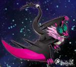 abstract_background breasts busty_feral female feral grin membrane_(anatomy) membranous_wings non-mammal_breasts simple_background smile solo tail wings dekaisen mythology nintendo pokemon tristelle bat dragon generation_6_pokemon mammal morph mythological_creature mythological_scalie noivern pokemon_(species) scalie 2014 hi_res