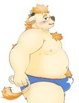 anthro belly big_belly blush bulge clothing kemono male moobs navel nipples overweight overweight_male solo underwear young mootknk lifewonders tokyo_afterschool_summoners babe_bunyan_(tas) bovid bovine cattle mammal 2022 hi_res